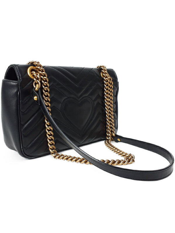 GUCCI】グッチ『GGマーモント キルティング スモール ショルダーバッグ