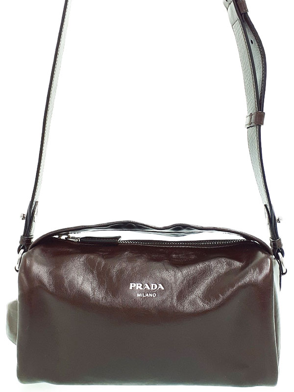 PRADA】プラダ『レザー ショルダーバッグ』2VH188 メンズ 2WAYバッグ 1
