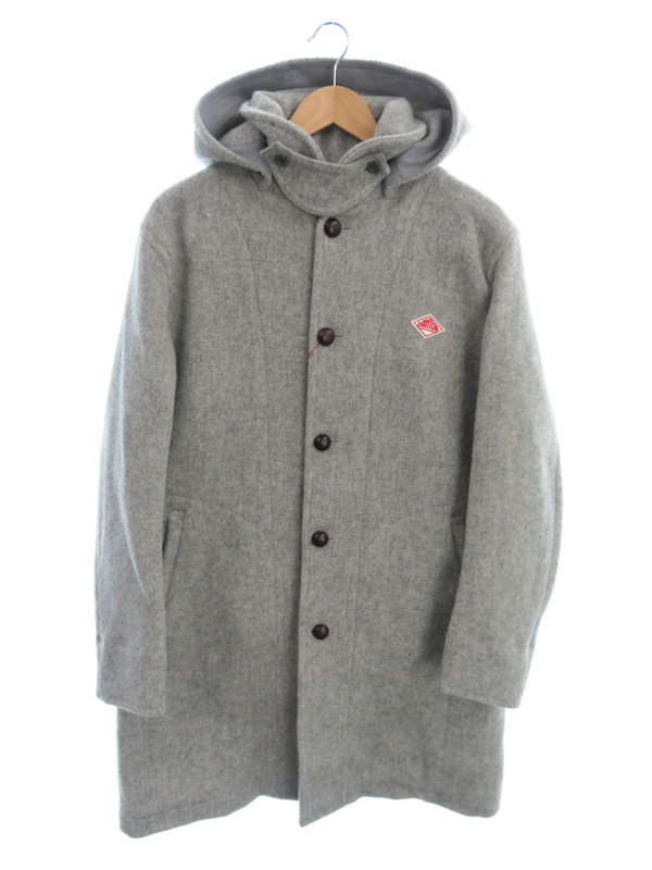 DANTON】【ウールモッサ フードシングルコート】【日本製】【アウター