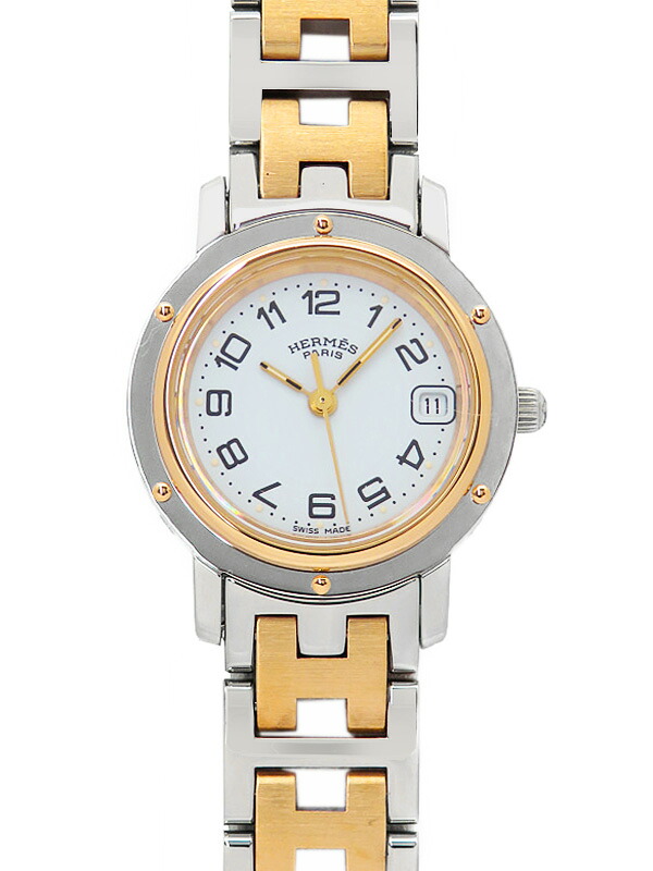 HERMES】エルメス『クリッパー』CL4.220 レディース クォーツ 1ヶ月