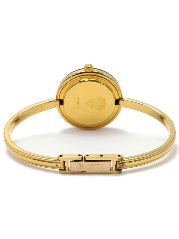 GUCCI】グッチ『チェンジベゼルウォッチ』1100-L レディース クォーツ