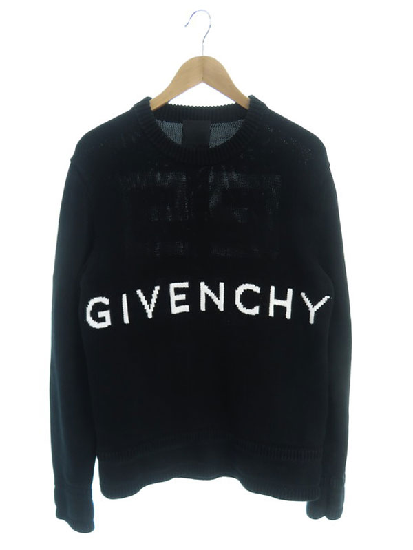GIVENCHY】ジバンシィ『ロゴ 4G コットンセーター sizeL』BM90G9401M