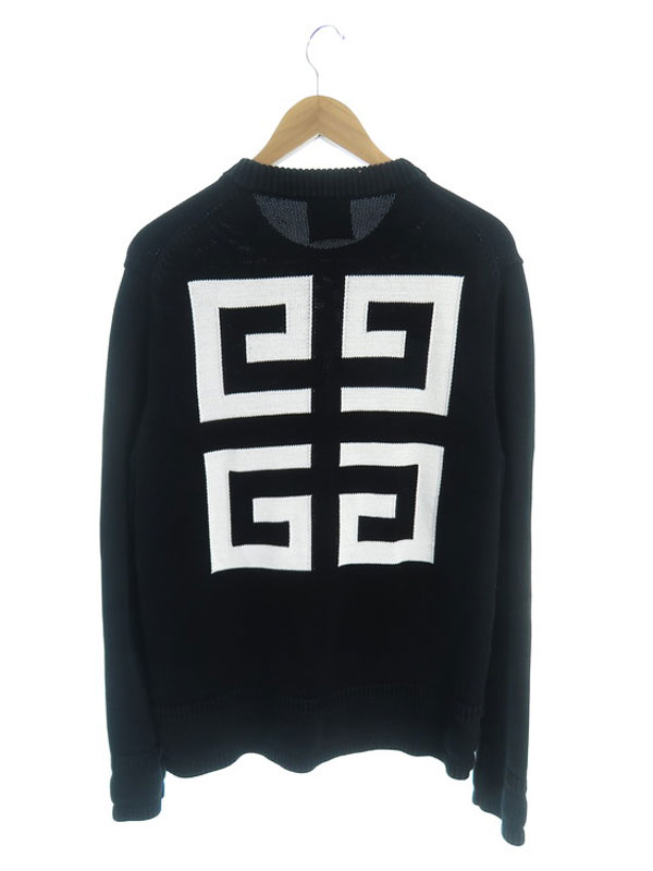 GIVENCHY】ジバンシィ『ロゴ 4G コットンセーター sizeL』BM90G9401M