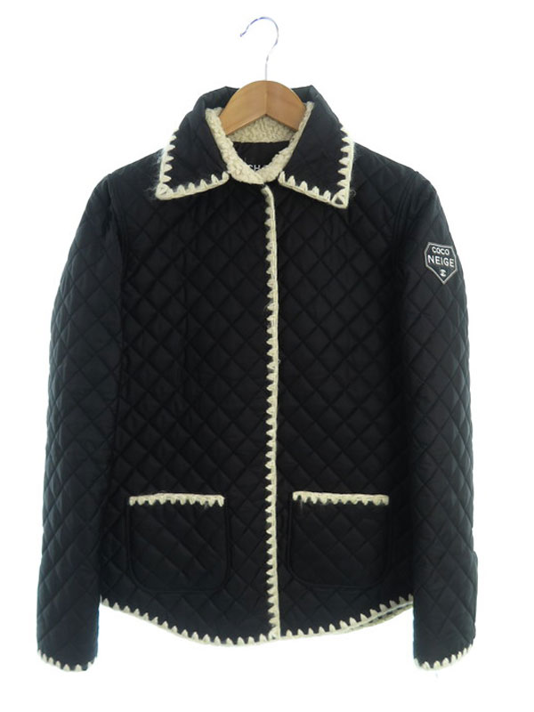 CHANEL】シャネル『ココネージュ 中綿キルティングジャケット size34