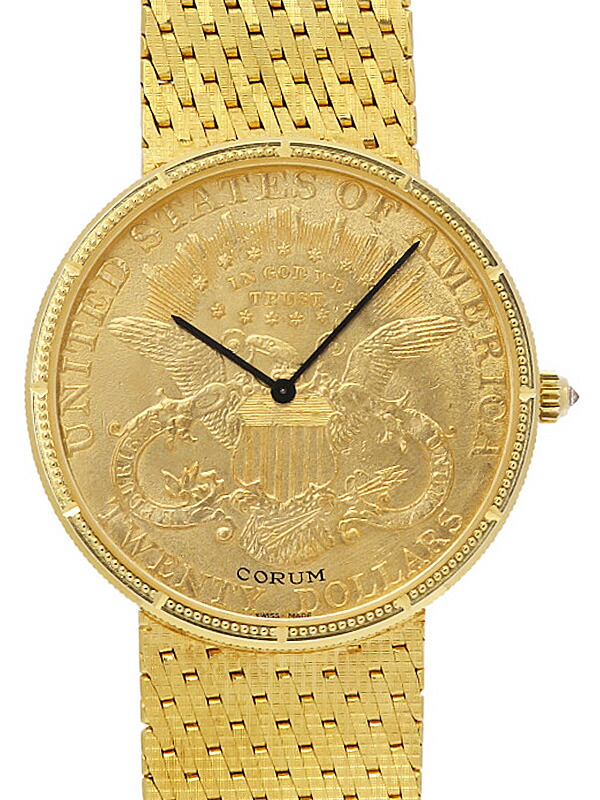 CORUM】コルム『ヘリテージ コインウォッチ 20ドル 金貨』メンズ 手