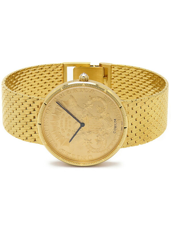 CORUM】コルム『ヘリテージ コインウォッチ 20ドル 金貨』メンズ 手