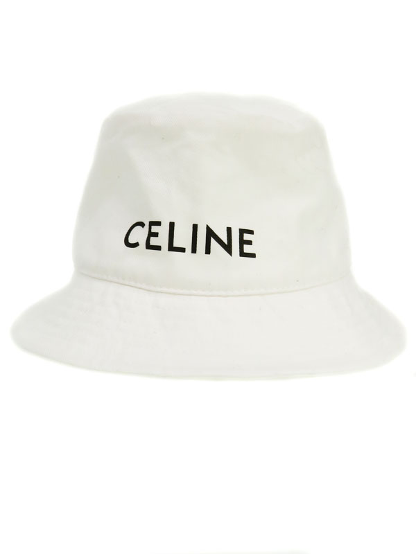 CELINE】セリーヌ『ロゴ バケットハット ギャバジンコットン sizeM