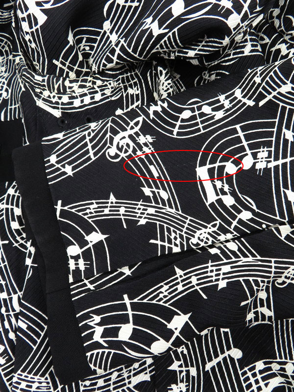 NUMBER (N)INE】ナンバーナイン『音符柄 1Bテーラードジャケット size2