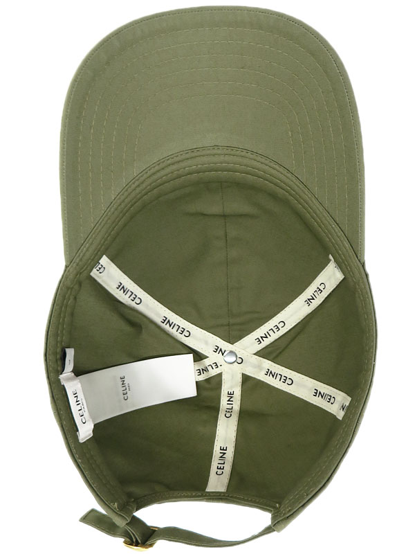 CELINE】セリーヌ『ロゴ刺繍入り ベースボールキャップ コットン