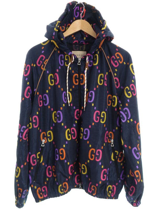 GUCCI】グッチ『ジャンボGG ナイロンジップアップパーカー size44