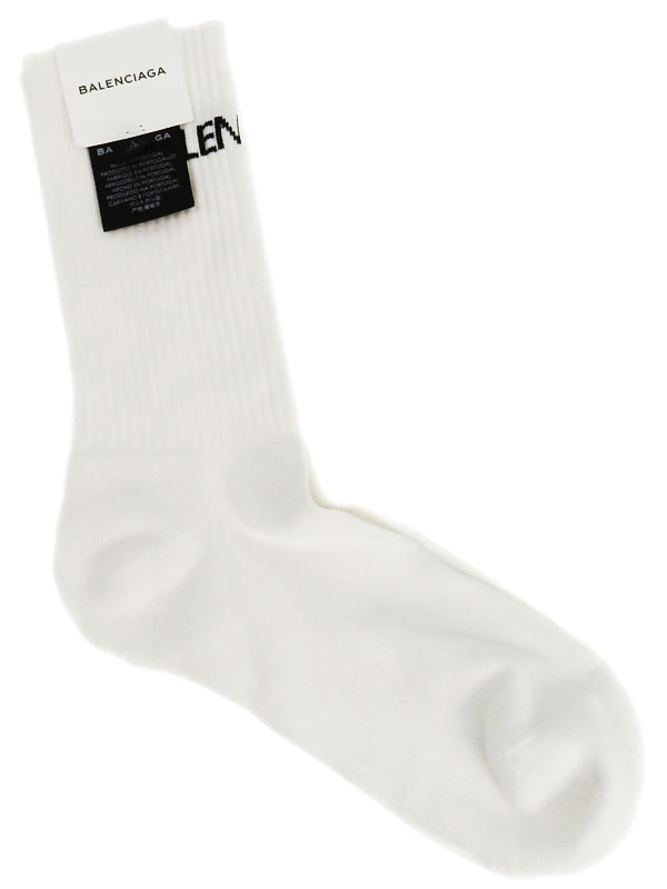 BALENCIAGA】バレンシアガ『ロゴ ソックス sizeL 12』509884 472B4