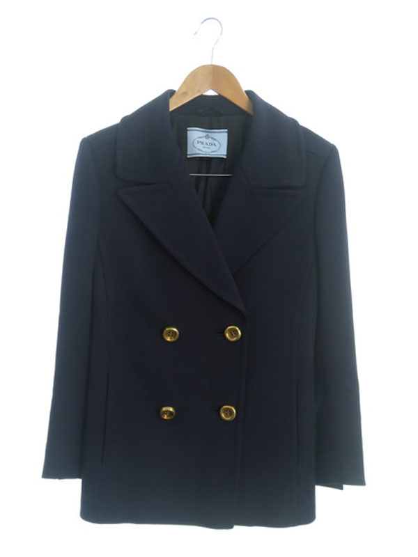 PRADA】プラダ『ピーコート size42』P6729 S122 レディース ショート