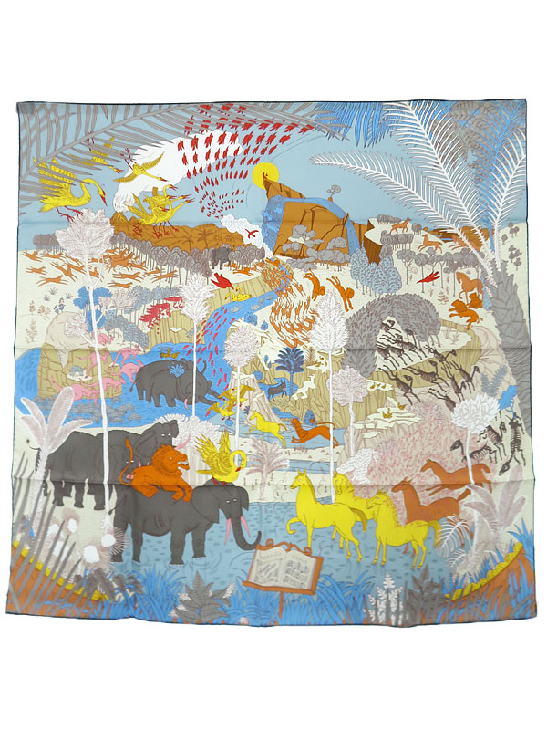 HERMES】エルメス『カレ90 動物の謝肉祭 Le Carnaval des Animaux