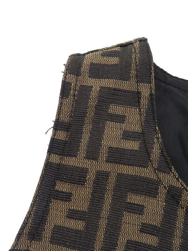 FENDI】フェンディ『FFロゴ ズッカ柄 リバーシブル ノースリーブ