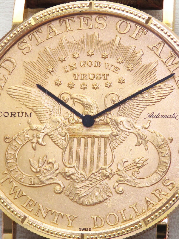 CORUM】コルム『ヘリテージ コインウォッチ 20ドル 金貨』メンズ 手