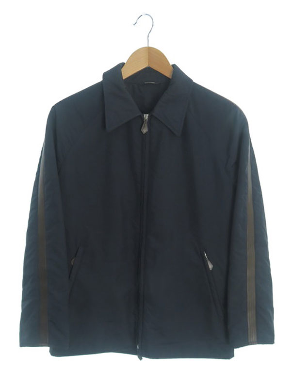 HERMES】エルメス『レザートリミング 中綿ジップジャケット size44