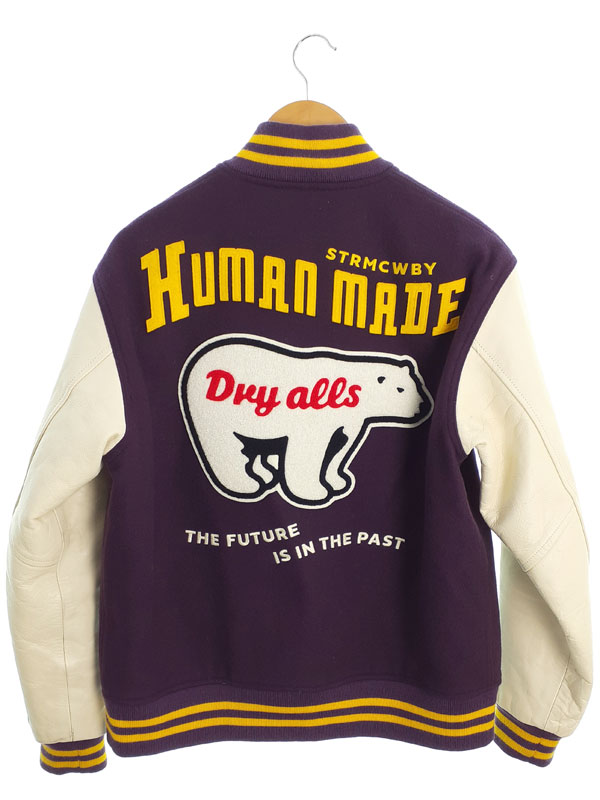 HUMAN MADE】ヒューマンメイド『レザー切替 スタジャン sizeM』メンズ