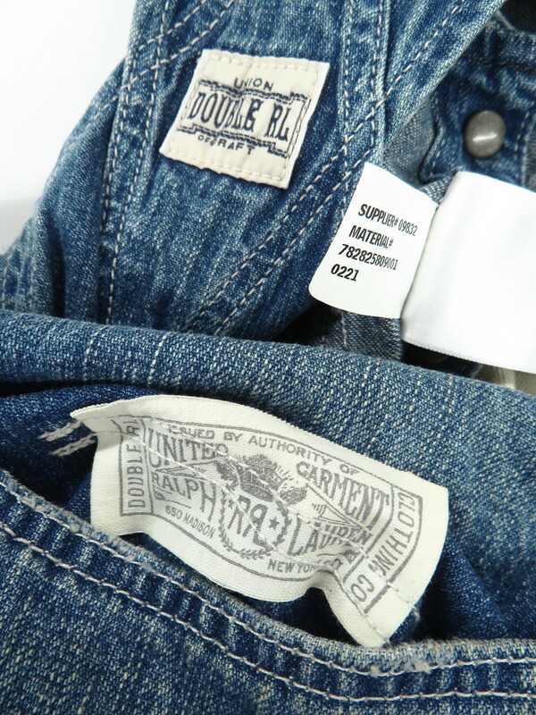 RRL RALPH LAUREN】ダブルアールエルラルフローレン『オーバーオール
