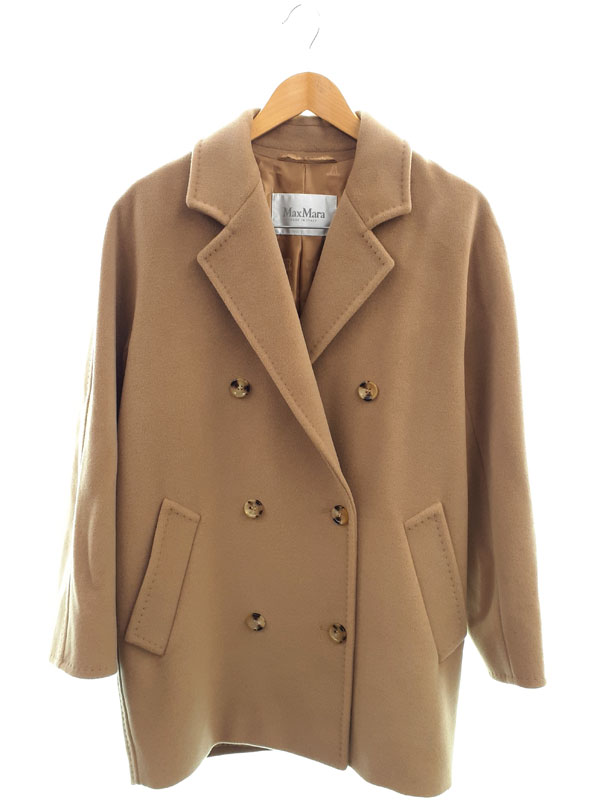 MaxMara】マックスマーラ『白タグ REBUS ウール×カシミヤ ダブルコート