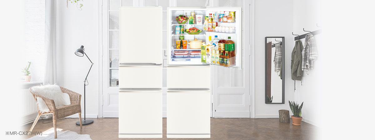 楽天市場】【10年延長保証対象】三菱電機 MR-CX30H-W 冷蔵庫 3ドア右