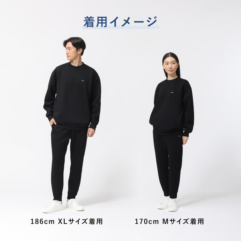 TENTIAL クルーネックプルオーバー ブラック スウェット L 楽天市場