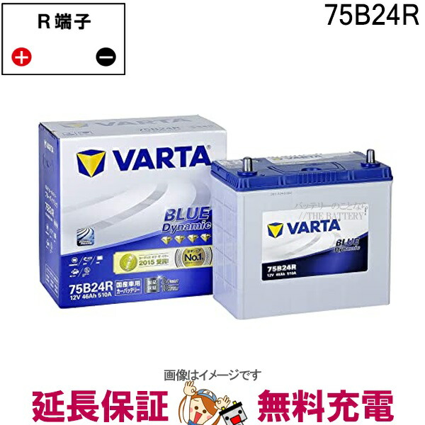 楽天市場】65B24L バッテリー Varta Black 充電制御車対応 韓国製