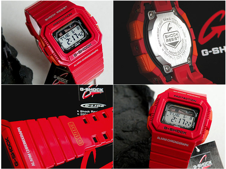 楽天市場】CASIOカシオGショック ジーショック GLX-5500A-4レッドLIDE