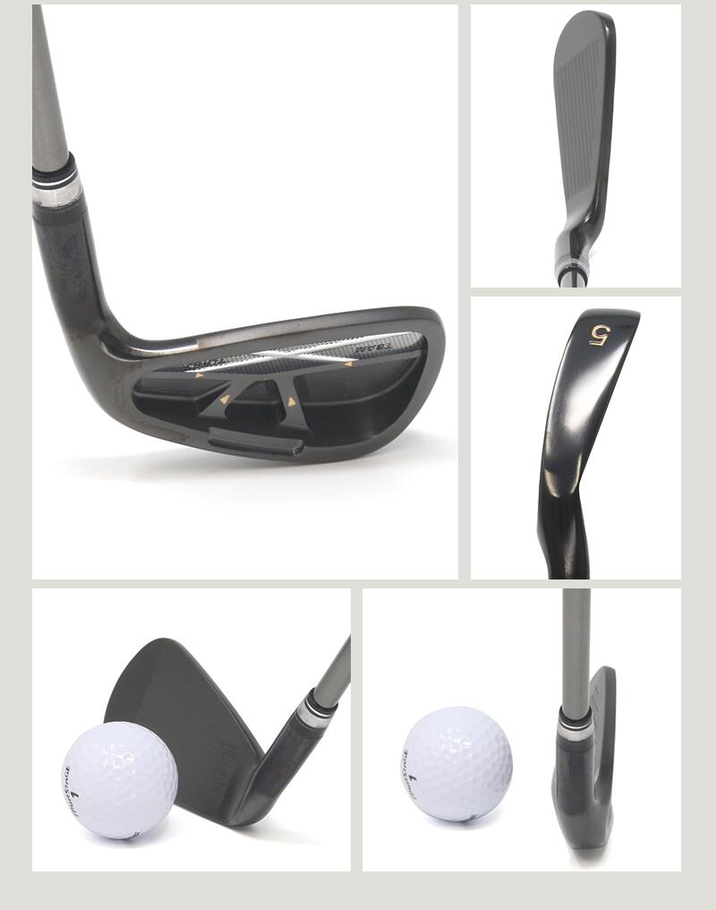 楽天市場】アイアンセット CNC 軟鉄鍛造 黒染め仕上げ キャビティ