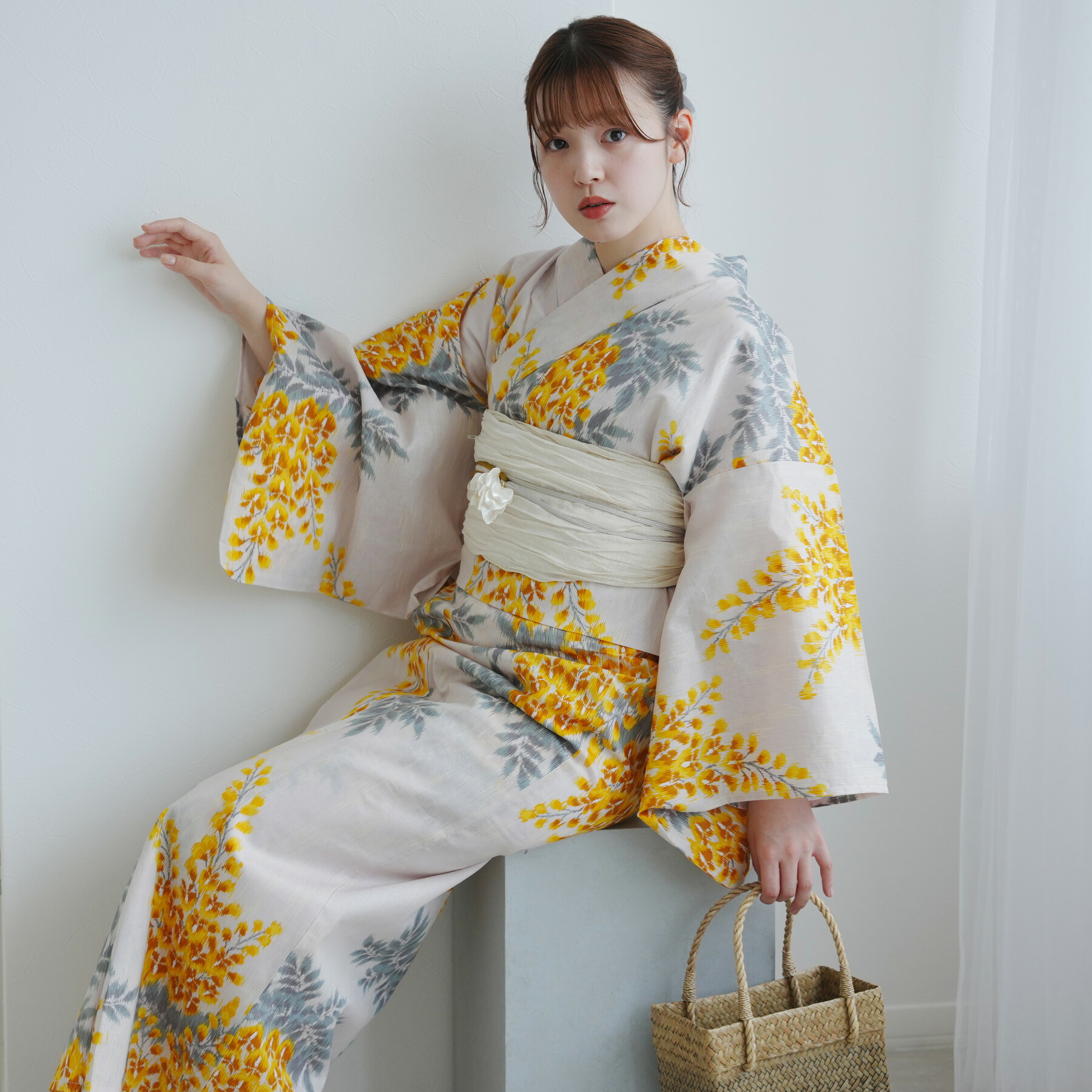 ひとりで着れる！かんたん二部式浴衣セット utatane 国内染色 utatane 浴衣 ひとりで着れる！かんたん二部式浴衣セット 国内染色