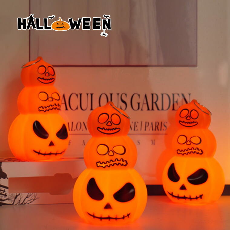 楽天市場】ハロウィン ライト かぼちゃ置物 高さ12.2cm 光る LED