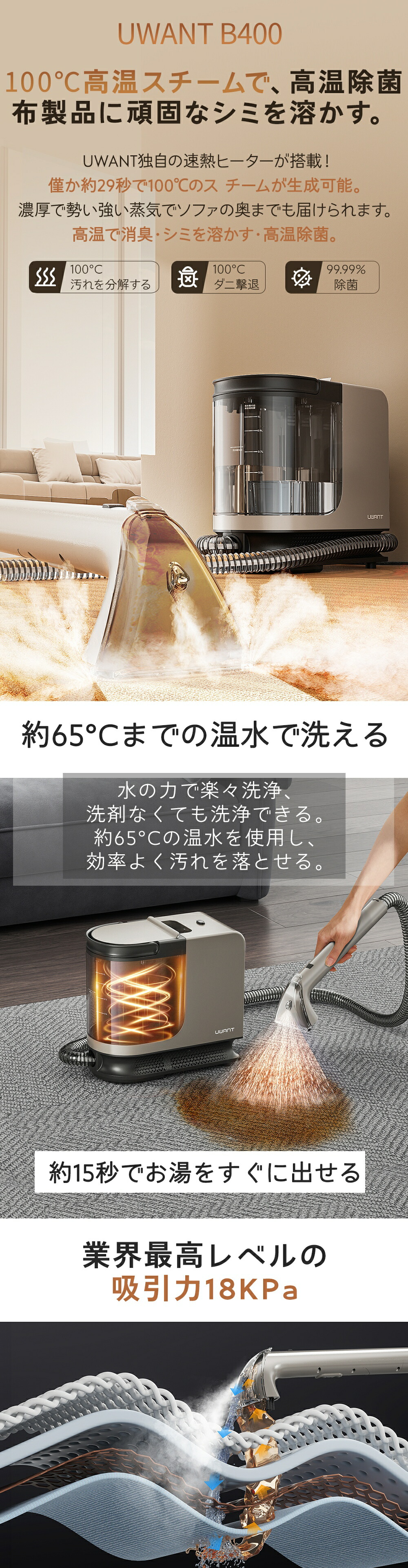 楽天市場】9,000円OFFクーポン☆ UWANT B400 公式 ☆1年保証