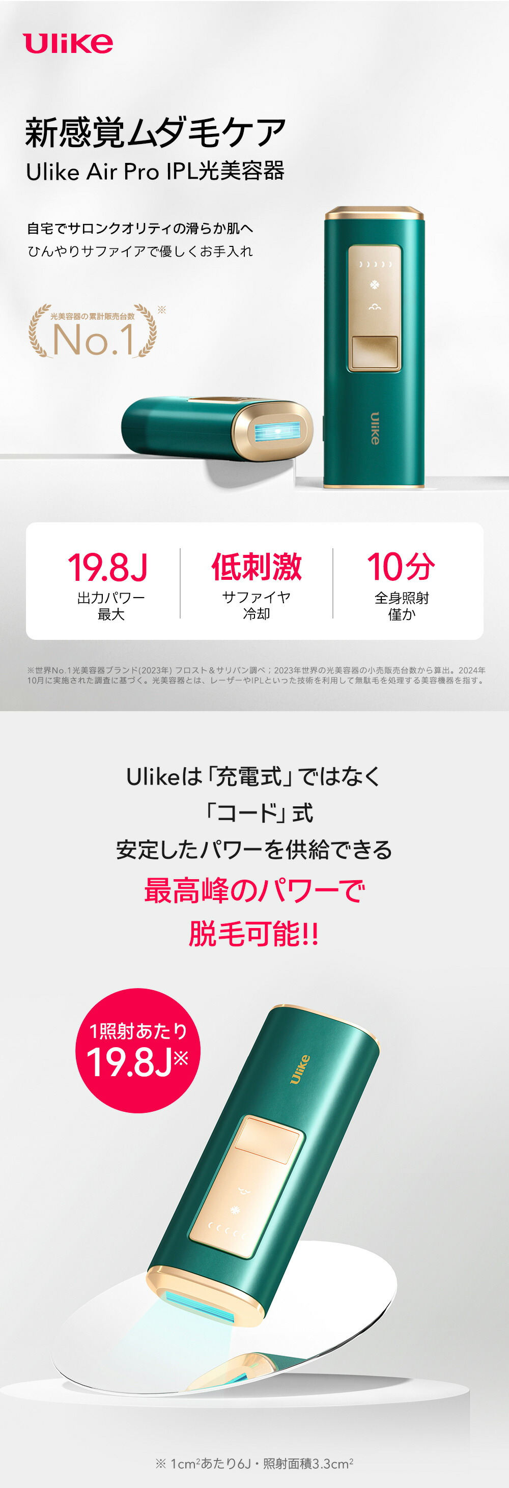 楽天市場】＼クーポン利用でさらにおトク！／光脱毛器 Ulike 公式 IPL