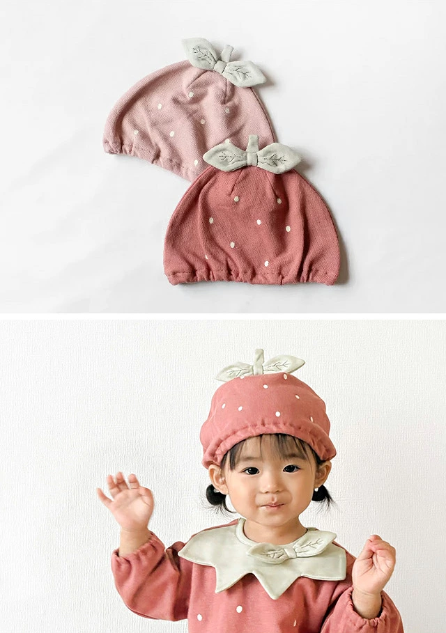 楽天市場】mocmof 苺ロンパース＆帽子なりきりセット 622-650025(出産