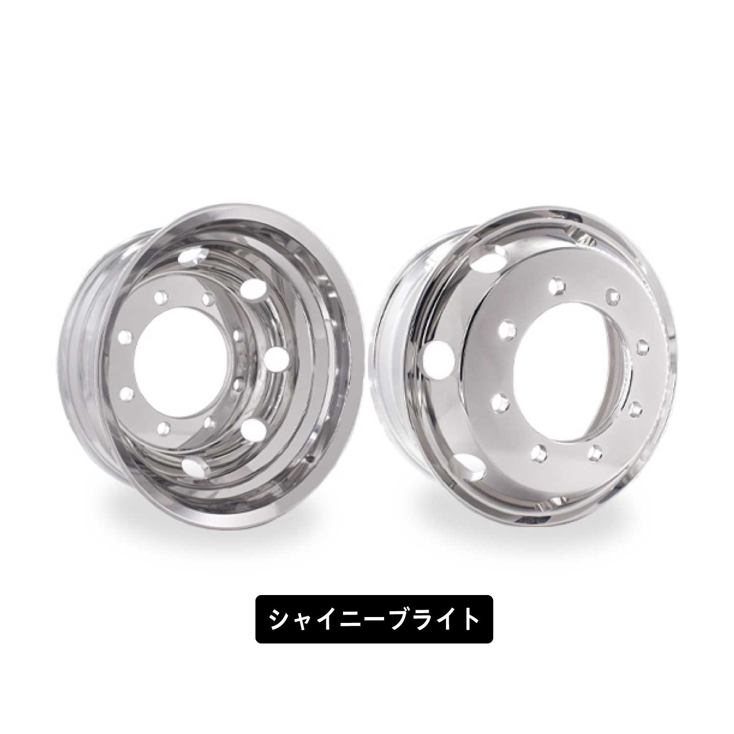 花魁(Oiran Japan) アルミホイール クロームメッキ 19.5x6.75/8穴 VIA