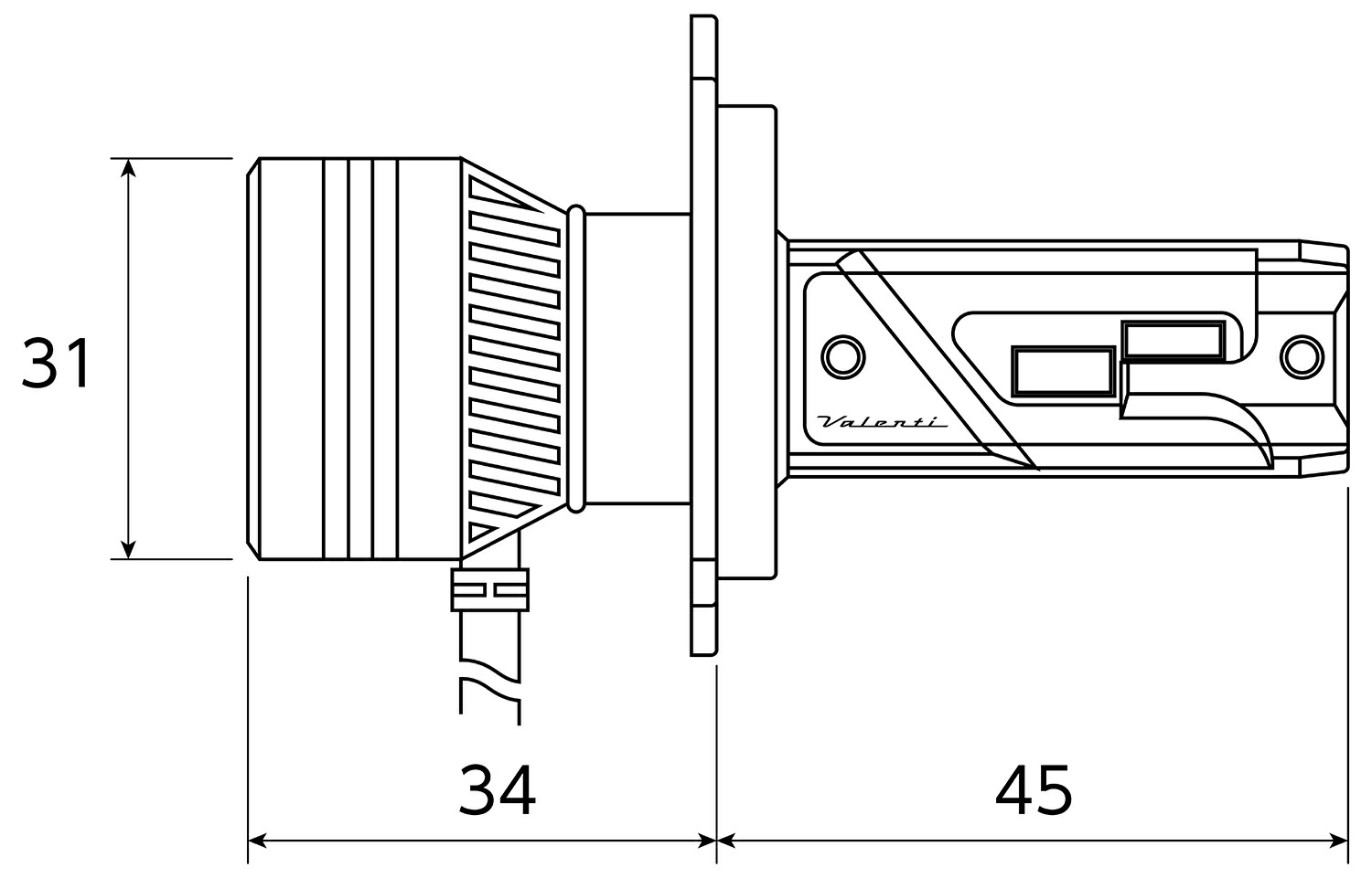 ヴァレンティモト ジュエルLEDヘッドバルブZXシリーズ6000K ヴァレンテ