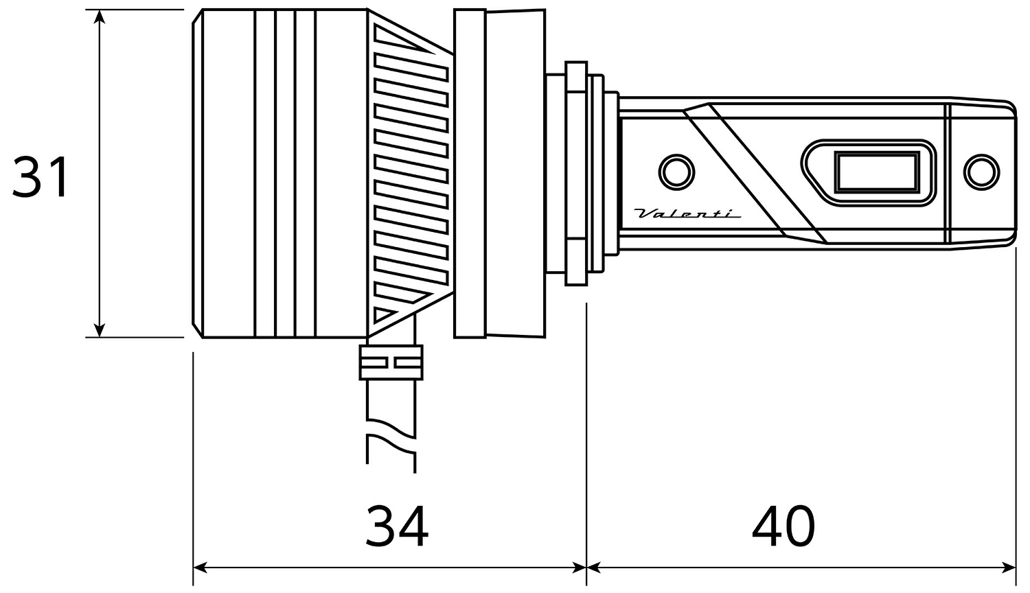 ヴァレンティモト ジュエルLEDヘッドバルブZXシリーズ6000K ヴァレンテ