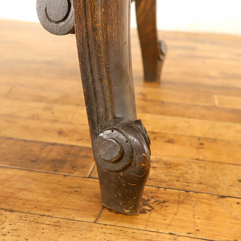 フレンチアンティーク サイドテーブル 猫脚 ビーチ材 v_64706