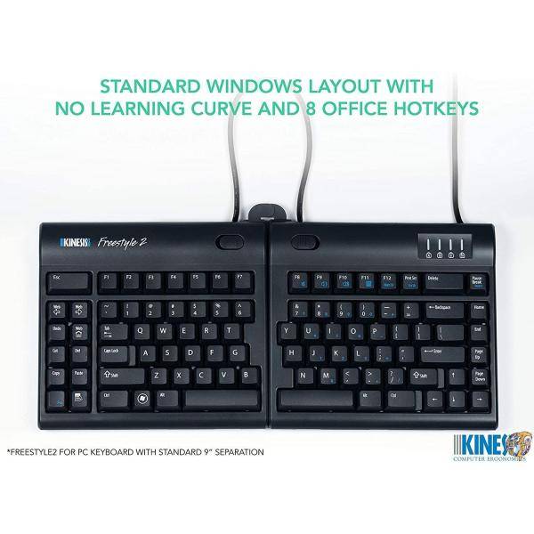 楽天市場】Kinesis Freestyle2 Ergonomic Keyboard for PC (20