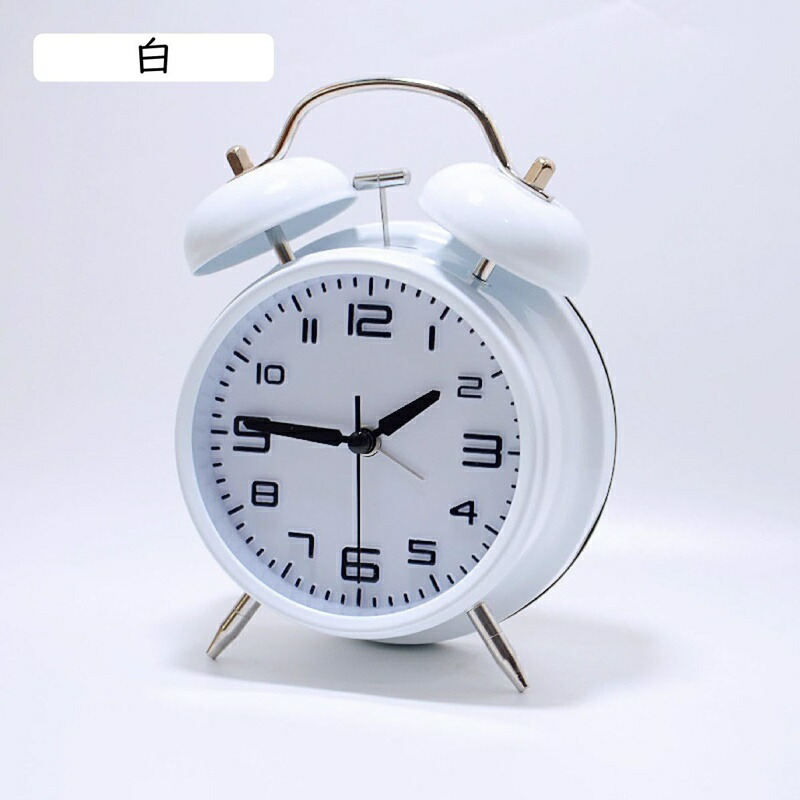 楽天市場】ツインベル付き めざまし時計 グリーン 小さな目覚まし時計