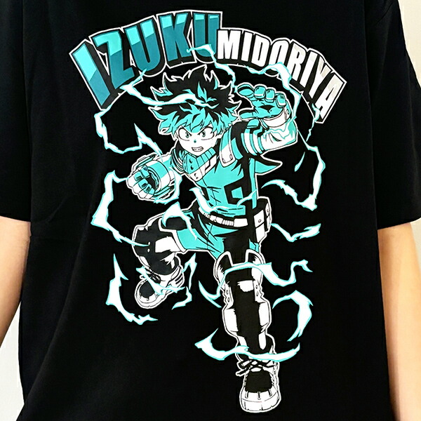 僕のヒーローアカデミア デク Tシャツ(ブラック) Lサイズ アパレル
