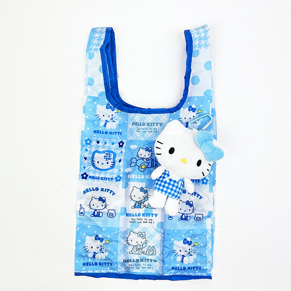 サンリオ ハローキティ ヌイグルミエコバッグ ミズイロ Sanrio