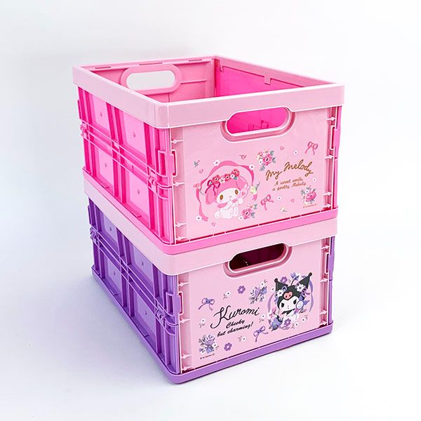 サンリオ マイメロディ 収納コンテナ(M) 収納ケース 折りたたみ 整理