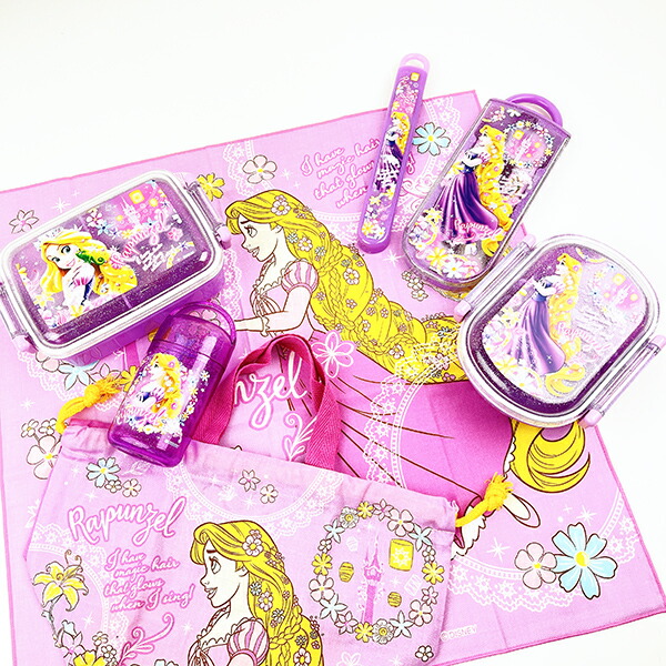 ディズニー ラプンツェル 抗菌食洗対応スライド式トリオセット ランチ