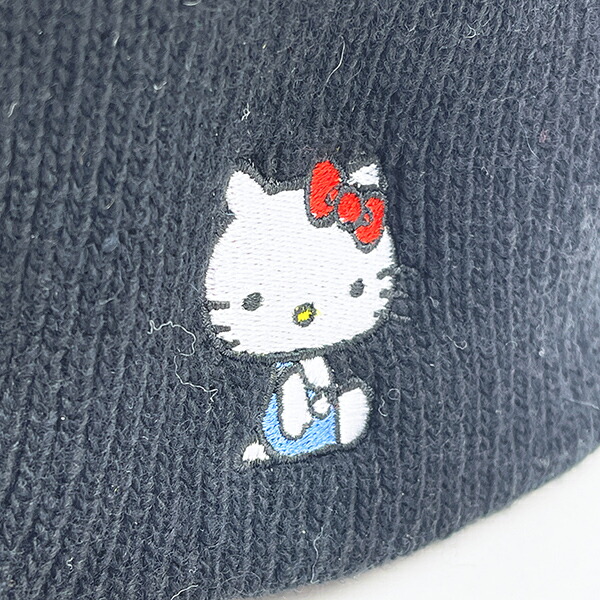 サンリオ ハローキティ ニットキャップ ブラック 帽子 アパレル Sanrio
