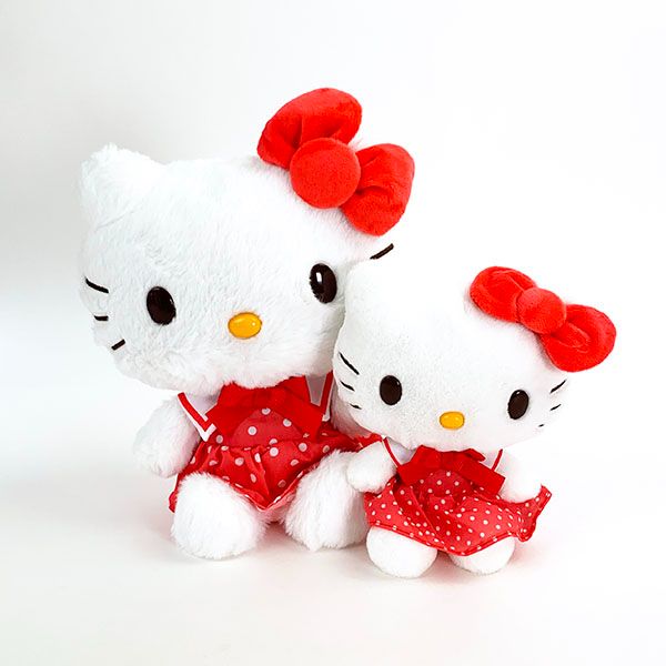 サンリオ ハローキティ セーラーカラー M ぬいぐるみ インテリア レッド