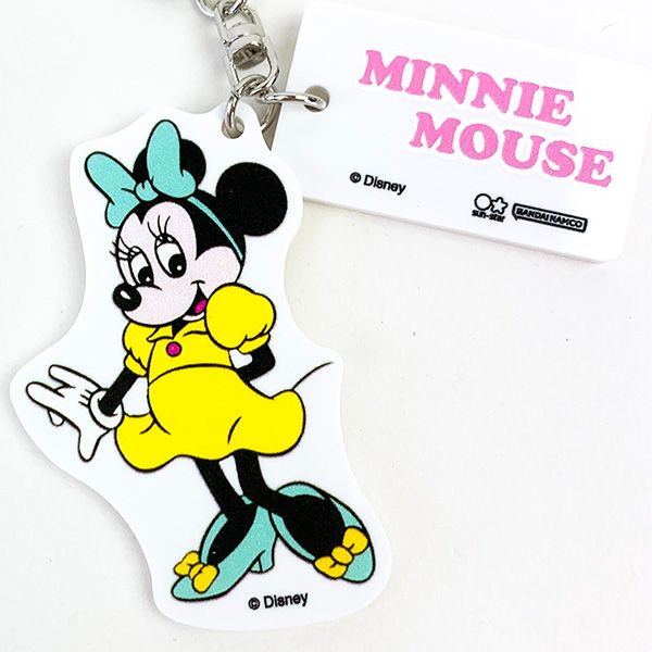 ディズニー ミニー アクリルキーホルダー レトロアートコレクション