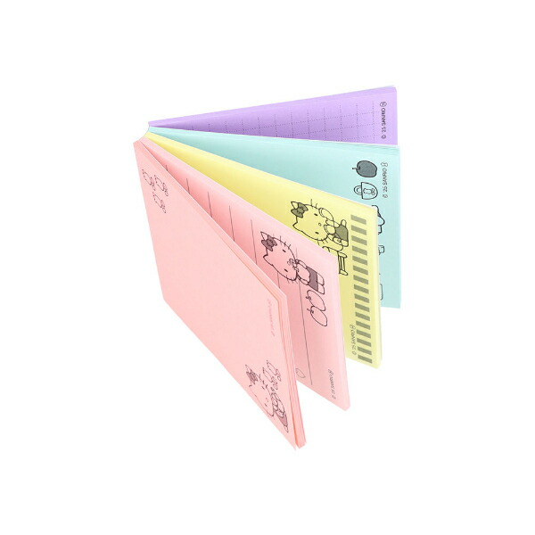 サンリオ ハローキティ 付箋メモ5C NLC 文具 日本製 Sanrio