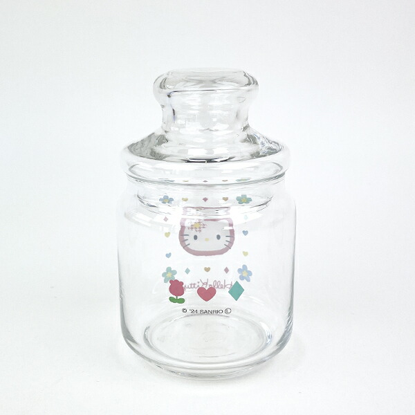 サンリオ ハローキティ カオハナ ガラスキャニスター 食器 キッチン