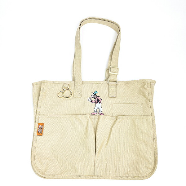 ディズニー グーフィー キャンバスマルチポケットトートバッグ