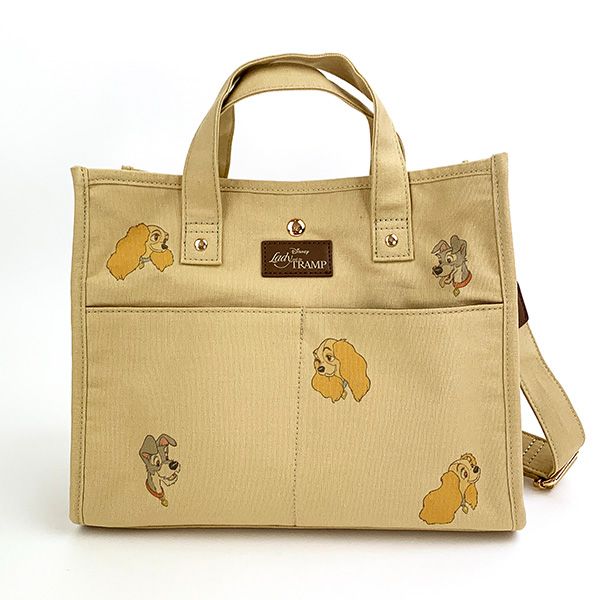 ディズニー キャンバスオデカケトートバッグ レディ わんわん物語